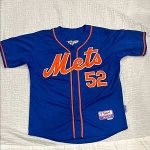 Mets Cespedes 52 Majestic Royal Blue Baseball Jersey medium men’s